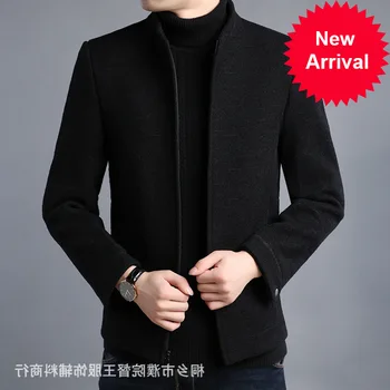 

man 2020 new qiu dong woolen cloth coat collar jacket fashion business and leisure travelers