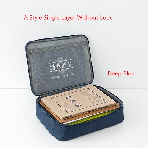 Document Passport Organizer Pouch Business Travel Ipad Passport Holder Cationic Cloth File Certificate Storage Bag Accessories - Цвет: A Deep Blue