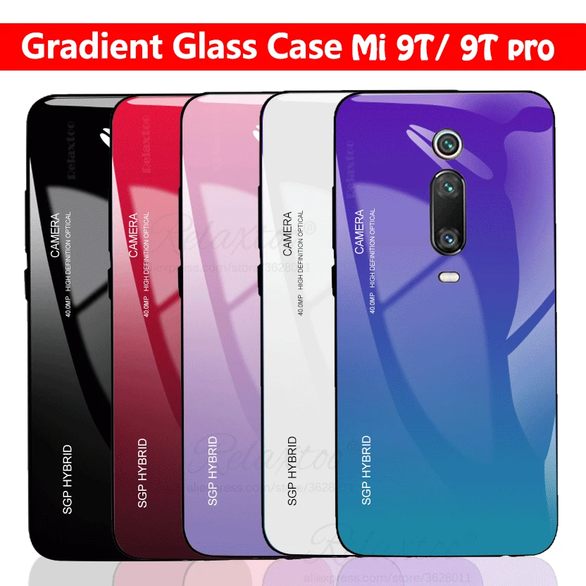 Градиентный чехол для телефона xiaomi mi 9 t pro силиконовая задняя крышка из