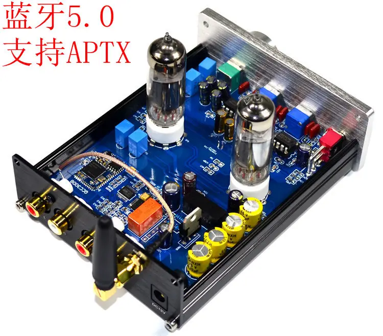 DC12V 2A 6J5 ламповый усилитель Bluetooth 5,0 APTX