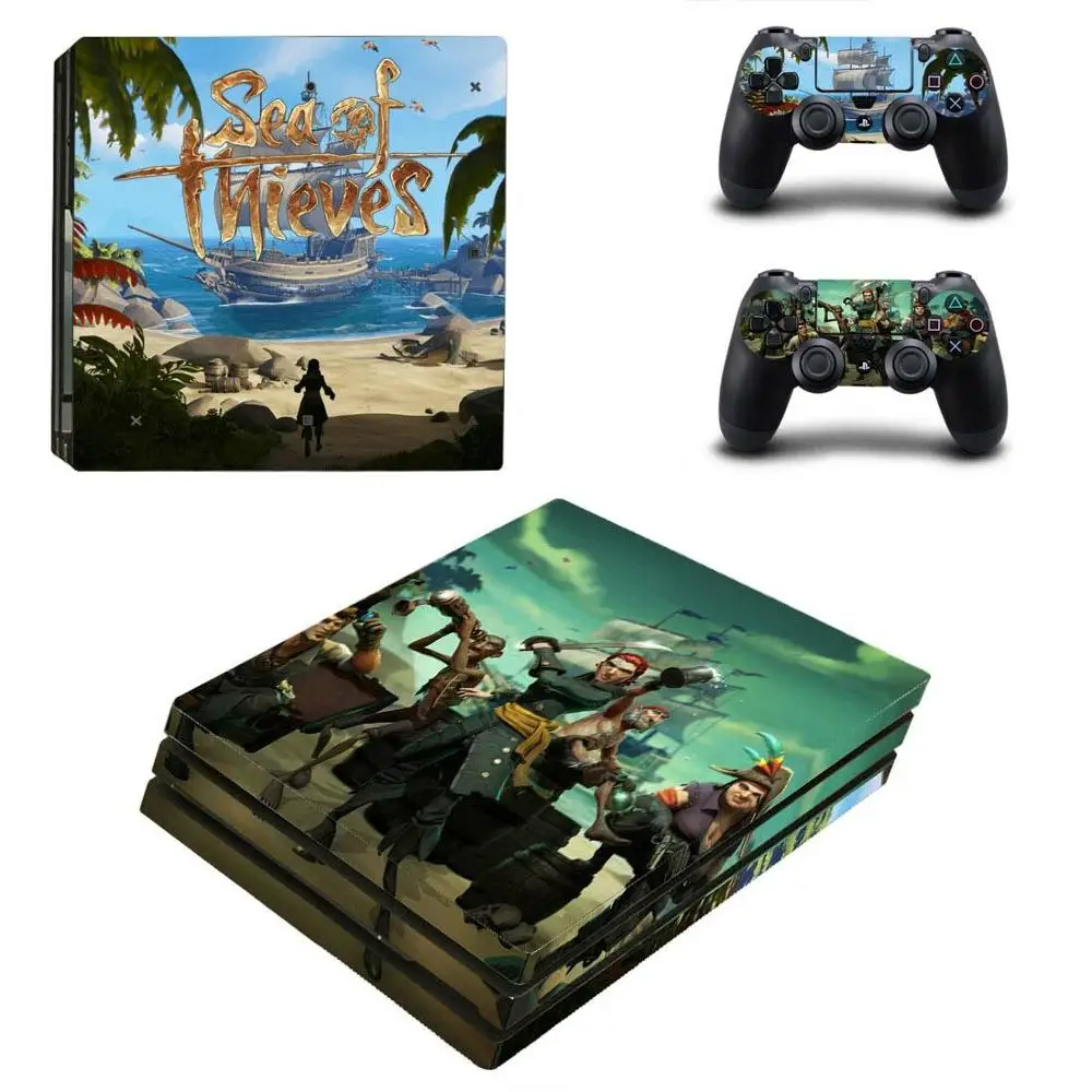 Наклейка Sea of worves PS4 Pro s PS 4 Play station 4 Pro, Стикеры для playstation 4 Pro, консоль и контроллер - Цвет: YSP4P-2895