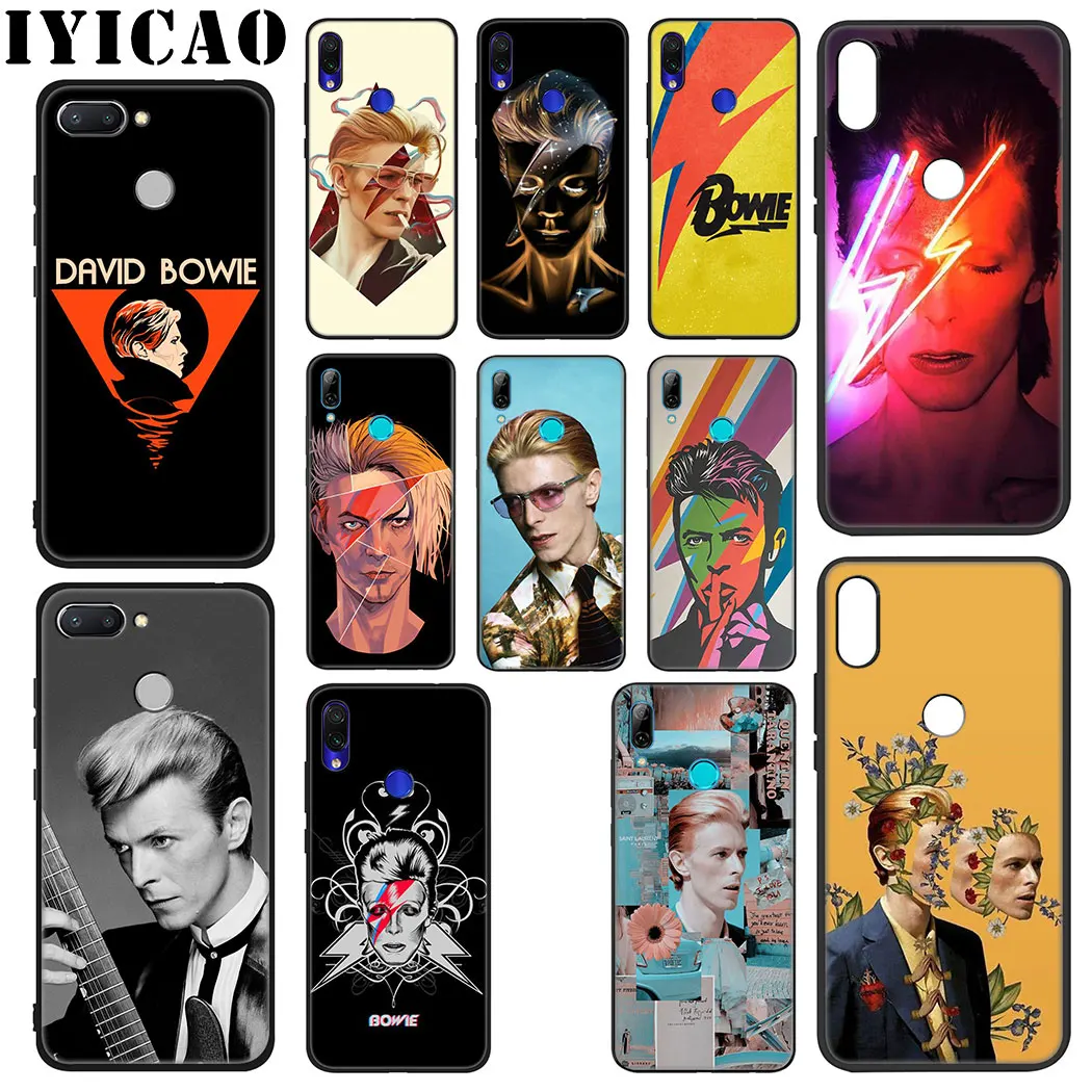 IYICAO David Bowie Cool Soft Case for Xiaomi Redmi Note 5 6 7 8 Pro 5A Prime 4 4X Phone |