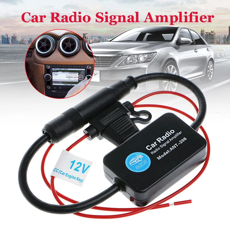 Car Accessories Practical Signal Amplifier Anti interference Car Antenna Radio Universal FM Booster Amp Automobile Parts|Aerials| - AliExpress