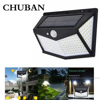 

CHUBAN solar light outdoors waterproof LED solar lamp PIR Motion Sensor Courtyard Garden Balcony Garage House Lighting Wall Lamp