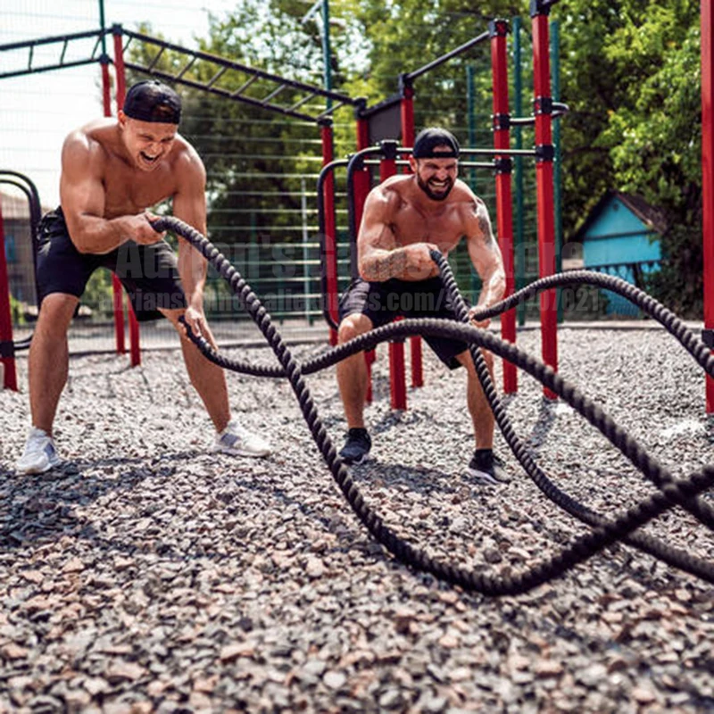 9/12/15m Battle Rope Strength Training Crossfit Fighting Rope Endurance Burpee Slam Ropes Heavy 10-22KG High Quality