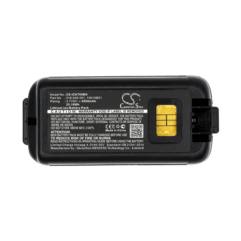 CameronSino для INTERMEC CK70 CK71 1001AB01 1001AB02 318 046 001 011 AB18 батареи|Цифровые аккумуляторы| |