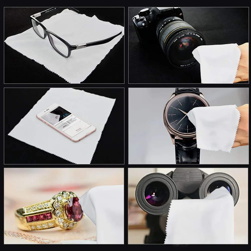 Soft Cleaning Cloth Microfiber Cleaning Cloths Durable Cleaning Cloth For Glasses Cell Phone Tablet Screens Camera Cleaning