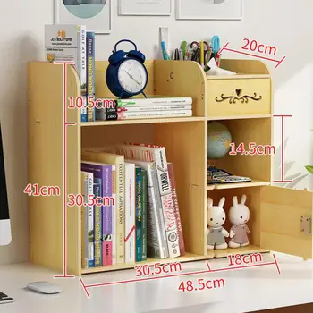 

Office Desktop Shelf Student Dormitory Artifact Table Simple Small Bookshelf Lovely Girl Heart Home Receipt Box