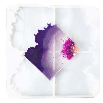 

Resin Coaster Mold-Irregular Silicone Coaster Mold for Making -Thick Resin Coaster Mold for Resin and Polymer Clay