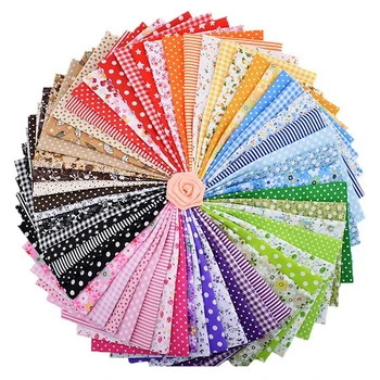 

56pcs 25 X 25cmCotton Fabric Printed Cloth Square Sewing Fabric Sewing Quilting Fabrics for Patchwork Needlework DIY Handmade