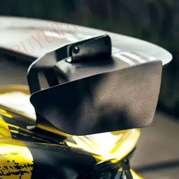 

Carbon Fiber CAR REAR WING TRUNK LIP SPOILER GT4 FOR 2016 2017 2018 Porsche 718 Cayman Boxster