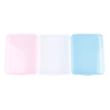

Mask Storage Box Transparent Convenient Mask Case for Office Travel