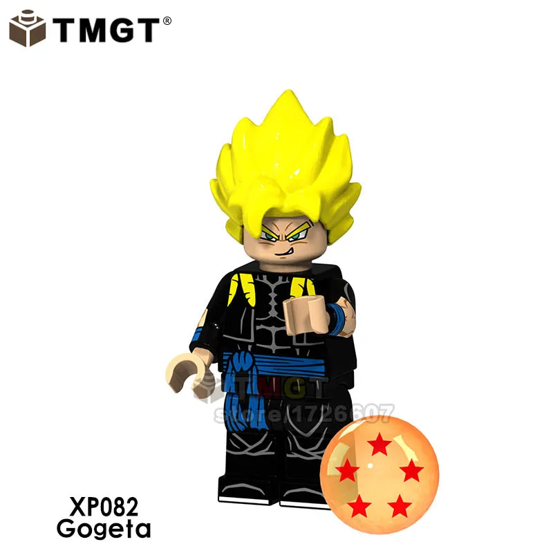 XP082-Gogeta Одна распродажа Dragon Ball Z Сон Гоку гогета плавки ланч-маи Android 17 строительные блоки игрушки для детей - Цвет: XP082-Gogeta