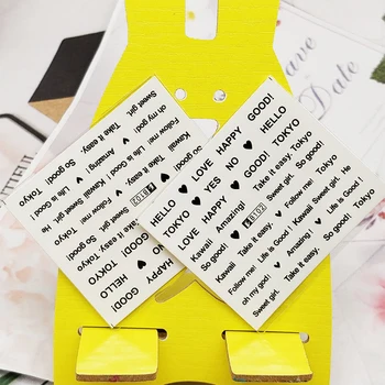 

2pc Stickers for Nails Letter Good Love Design Nail Art Decorations Manicure Decor Watercolor Nail Decal Stickers Accessoires