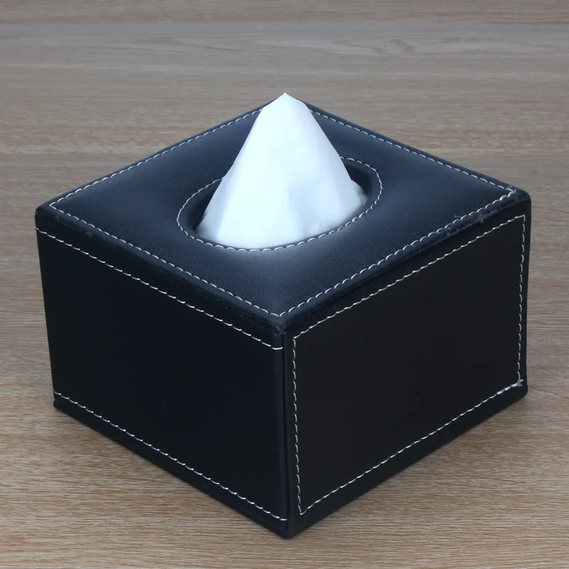 Leather Square Tissue Box for Home, Modern Cover Paper, Car Napkins Holder, Home Organizer, Decoration Tools 2