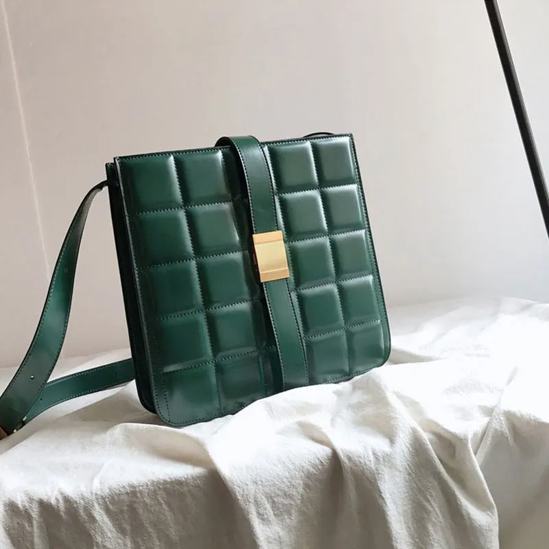 

Women's Fashion Genuine Leather Designer Handbag Concise Shoulder Bag Mini Flap Crossbody Bag for Women &Girls Fashion