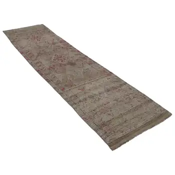 

76x283 Cm Beige Handmade Boho Runner Rugs-2x9 Ft