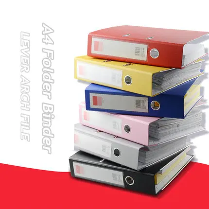 Large Capacity 2 Ring Binder A4 Paper Document Organizer Lever Arch ...