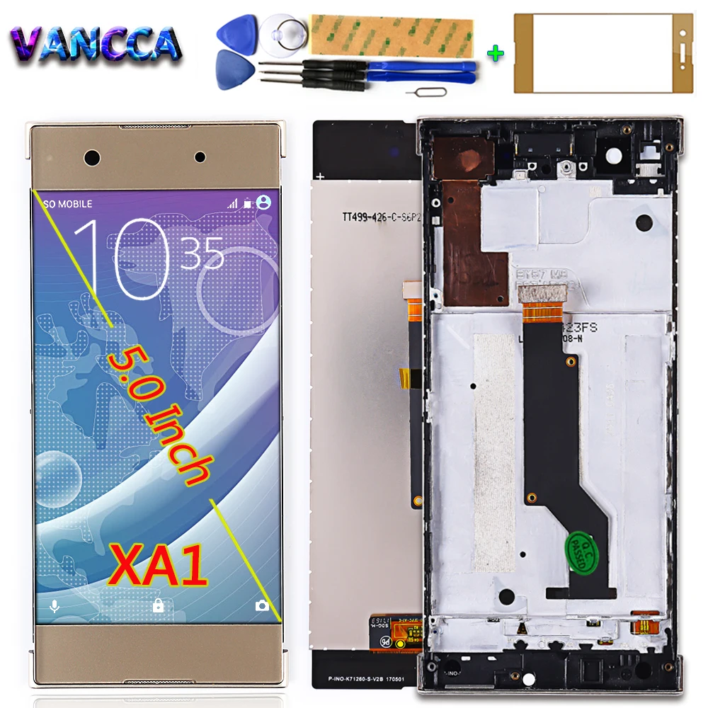 ЖК дисплей 5 0 дюйма для SONY Xperia XA1 G3116 G3121 G3123 G3125 G3112 дигитайзер в сборе сенсорный