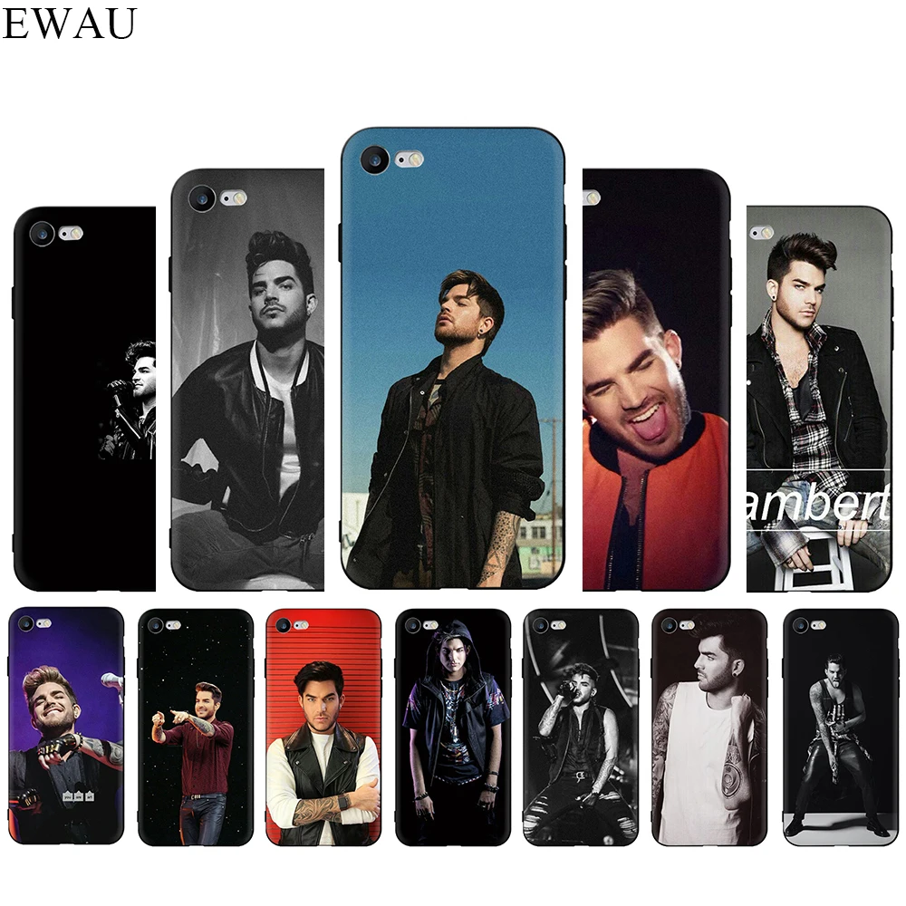 

EWAU Adam Lambert Silicone phone case for iphone 5 5s SE 6 6s 7 8 Plus X XR XS 11 Pro Max