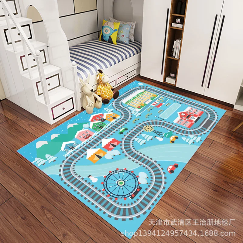 Educational Game Rug For Children Puzzle Baby Play Mats Thick Crawling Mat Activity Gym Carpet Kids Toys | Дом и сад