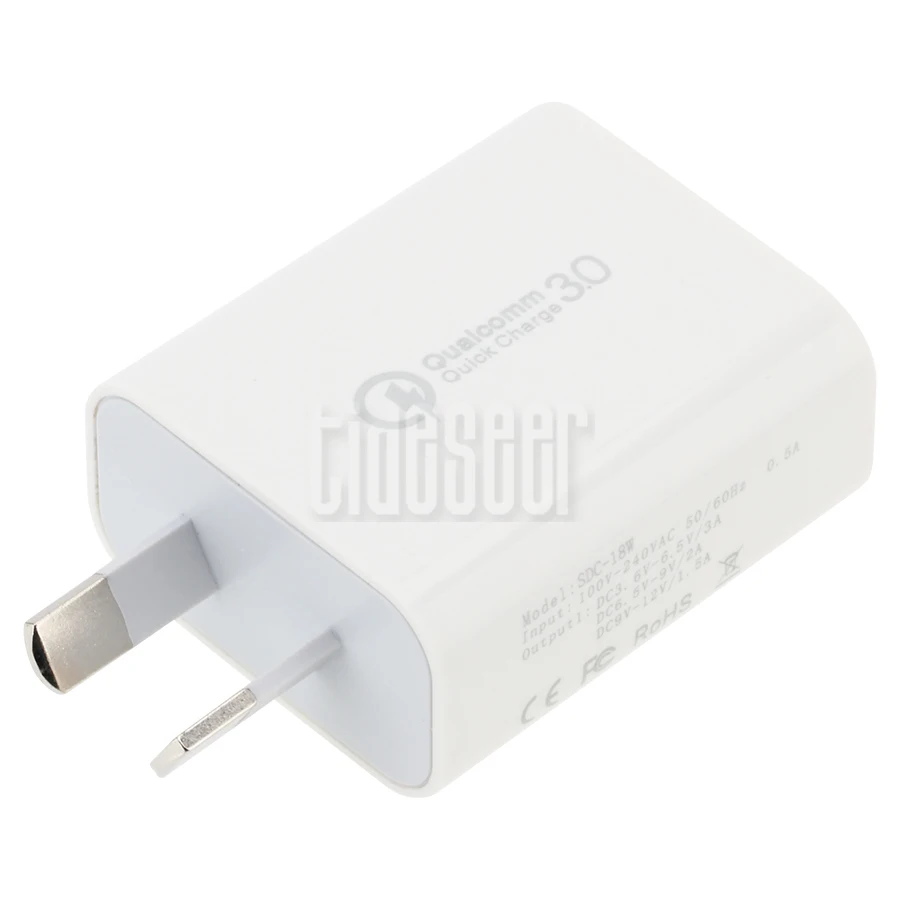 US $1.166.73 3A Quick Charge QC30 18W USB Charger AU New Zealand Home Travel Wall Fast Charging Adapter For IPhone XS 8 7 Samsung HTC 500pcs