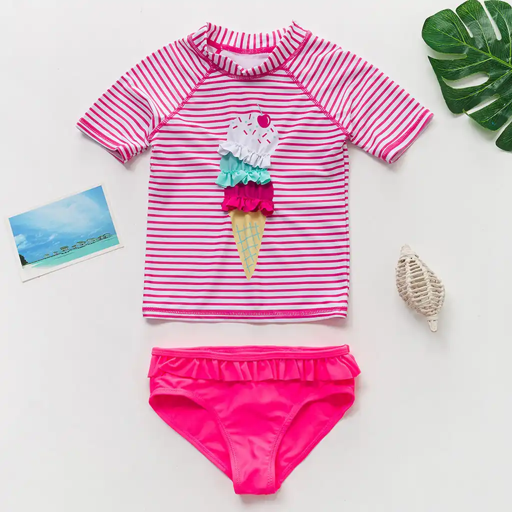 Baby girl rash guard top Clearance