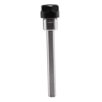 

1Pcs Steel Chuck Holder Silver ER16 Collet Chuck Holder C12-ER16A-100L 100Mm Extension 12Mm Shaft Flux Workshop