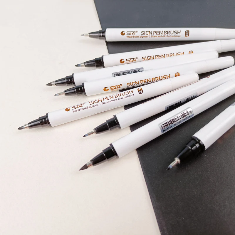 Dip Pen Set 1/4Pcs Japanese Calligraphy Pen Waterproof Markers Soft Brush Pens for Lettering Writing Drawing