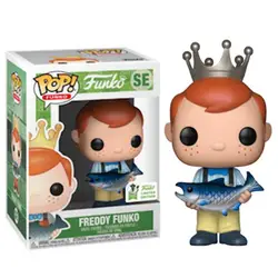 FUNKO POP Freddy Funko SE (держа рыбы-желтые брюки) Эксклюзивные фигурки Детские игрушки подарки на Рождество Хэллоуин