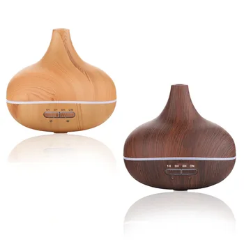 

Wood Grain Incense Burners 300ML Aromatherapy Essential Oil Diffuser Mist Cool 7 LED Incense Burners With Humidifier Function
