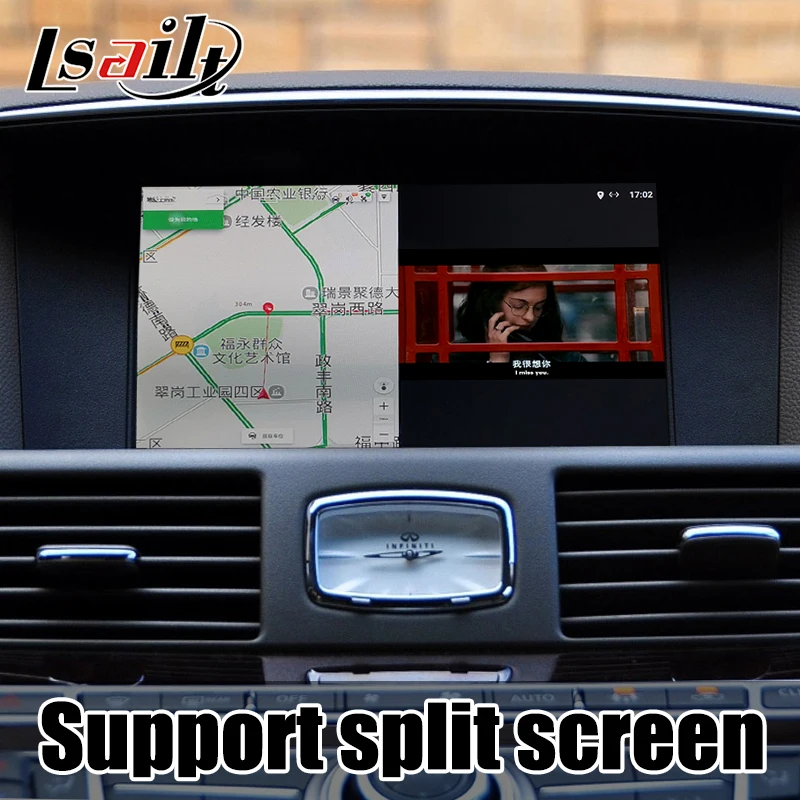 Мультимедийный интерфейс Lsailt carplay / Android для Infiniti M37 M56 2011 2017G G37 Q70 QX80 Waze google youtube|GPS