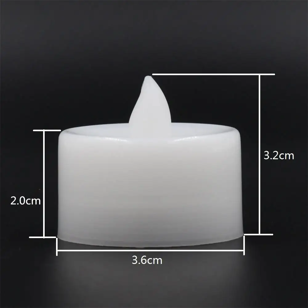 Светодиодный чайный светильник электрическая свеча 24 шт. лампа желто белая