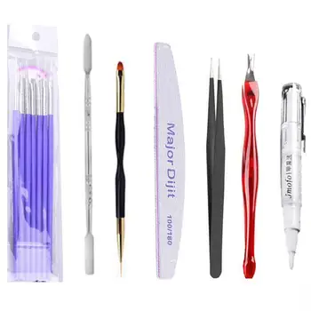 

Nail Set Gel Nail Polish Set Kit UV LED Lamp For Soak Nail Gel Art Off Machine For Nail Set Varnish Extension Dryer Tool K3Q2