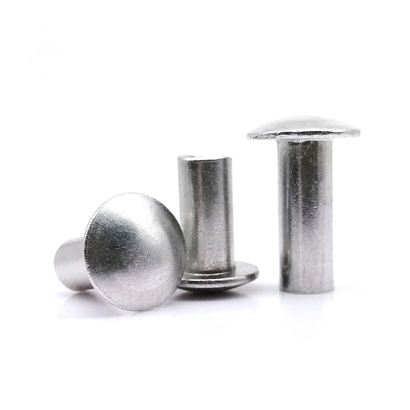 10/50pc M2 M2.5 M3 M4 M5 M6 GB873 Large Big Round Truss Head Half Semi Hollow Shank Aluminum Rivet Stem Diameter 2 2.5 3 4 5 6mm rivets and fasteners,rivets and screws