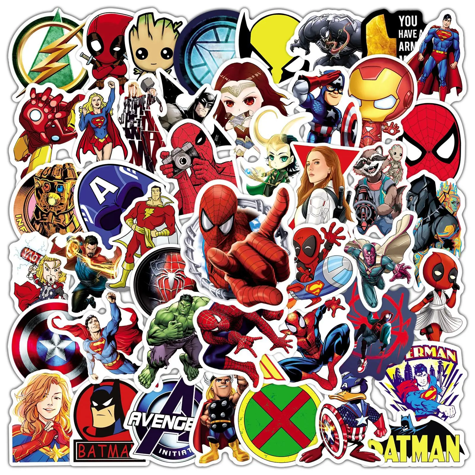 Stickers Skateboard Marvel | Spiderman Stickers Kids | Marvel Waterproof  Stickers - Sticker - Aliexpress