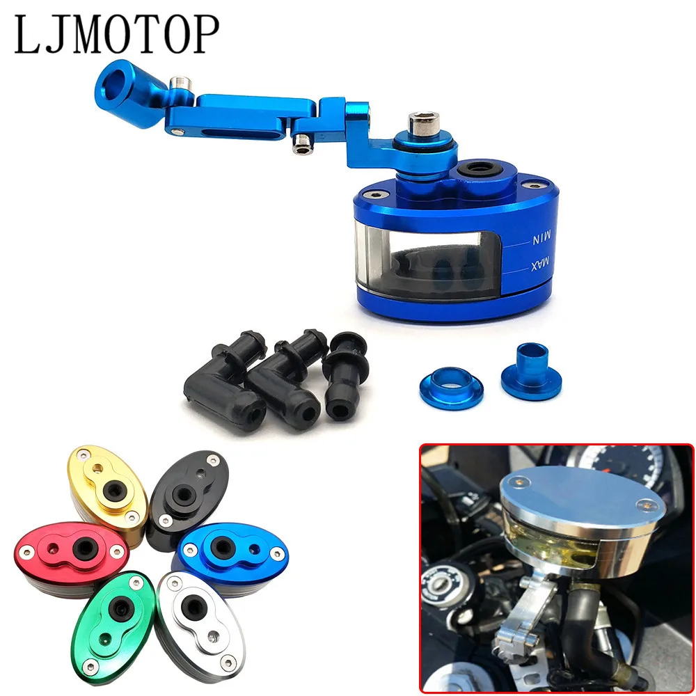 CNC Motorcycle Front Brake Clutch Reservoir Fluid Cup Tank Bracket For YAMAHA YZF R1 R6 2005 2006 2007 2008 2009 2010 2011 2012