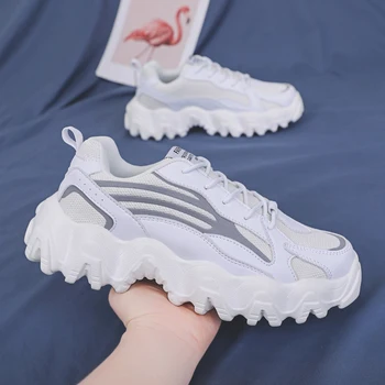 

Krasovki Men Sneakers Casual Shoes Brand Chunky Breathable Lightweight Comfortable Trend Hot Style Fashion Shoe Outdoor Footwear