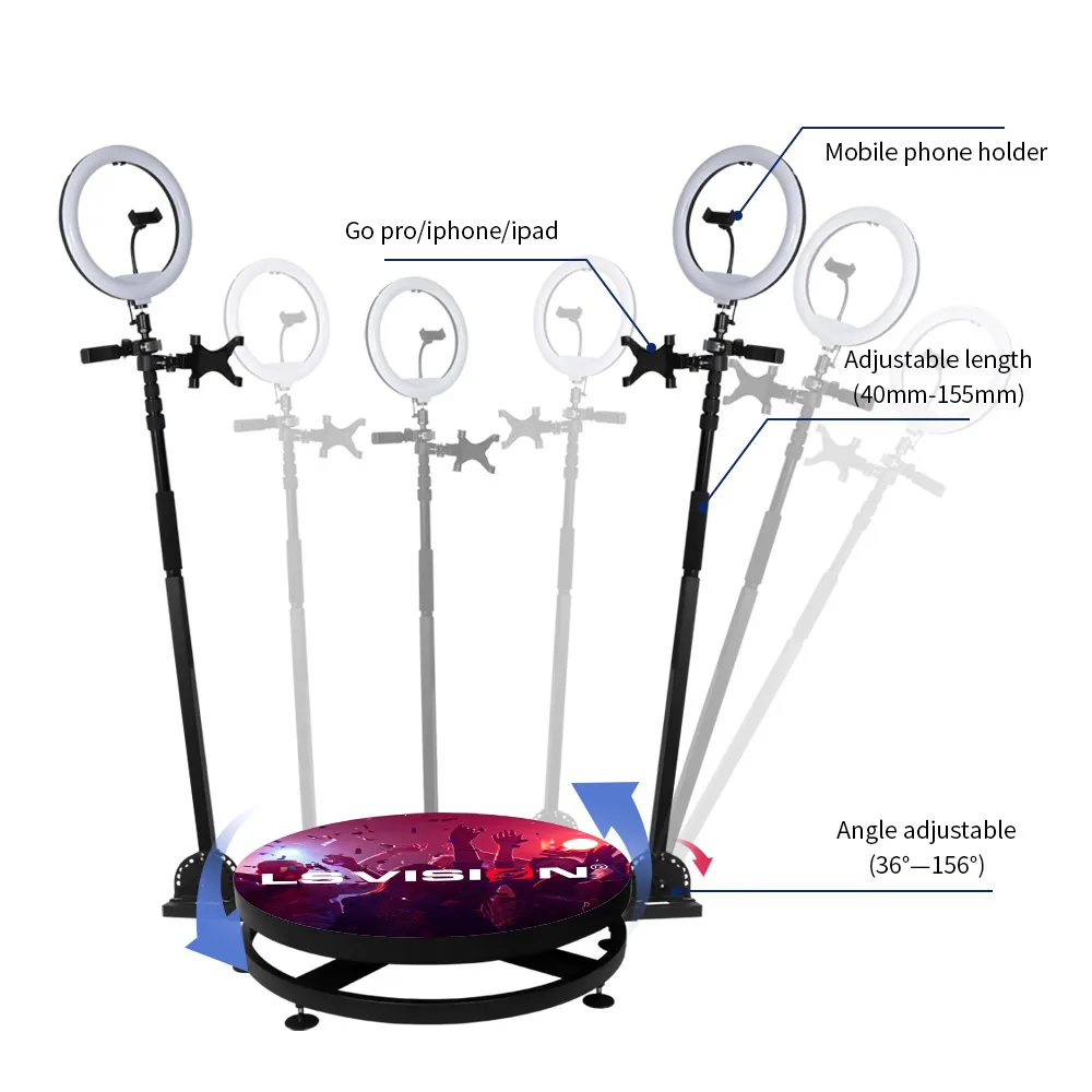 360 Degree Spin Camera Photo/Selfie Booth Platform with Slow Motion