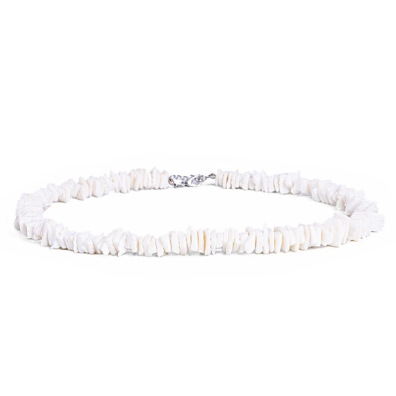CANNER Boho Гавайские нерегулярные чипы Seashell колье ожерелье Женская белая ракушка чипы ожерелье с раковинами летние пляжные украшения подарки C40