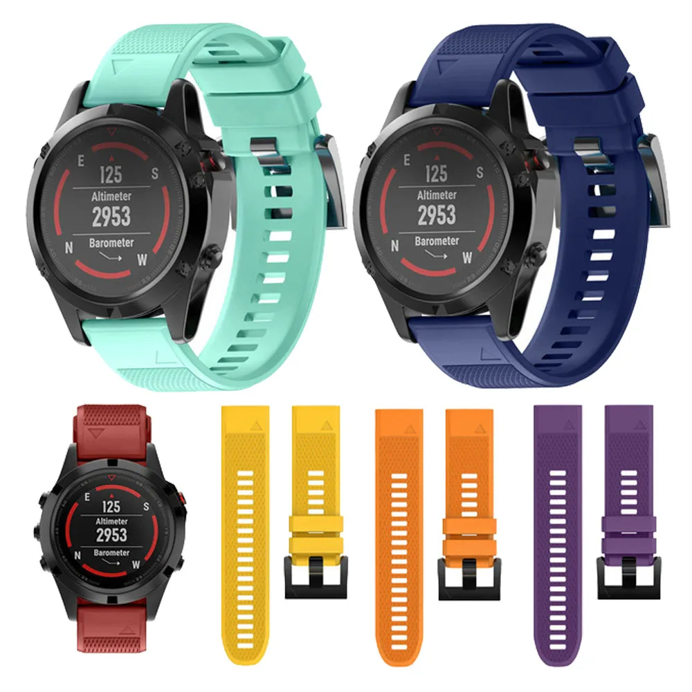 Быстросъемный ремешок QuickFit 22 мм для Garmin Fenix 6 pro 5 5 Plus силиконовый ремешок для Forerunner 945 935 ремешок для часов