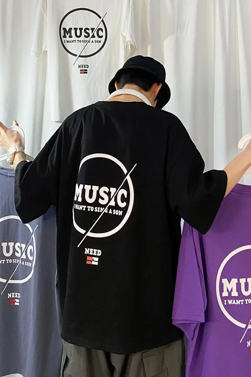 

Hip hop Printed T-shirt men Streetwear t shirts Men's Fashion Short sleeve T-shirt Harajuku Summer Cool Tee Male Slim Casual B