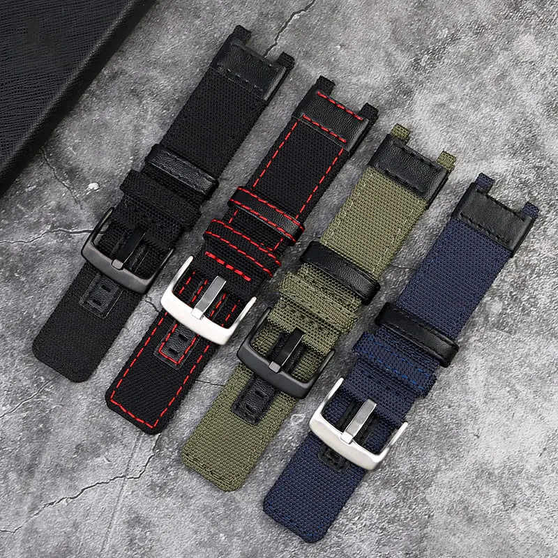 

Ремешок тканевый для наручных часов G-Shock, модифицированный наружный нейлоновый брезентовый браслет для часов, ремешок 24 мм