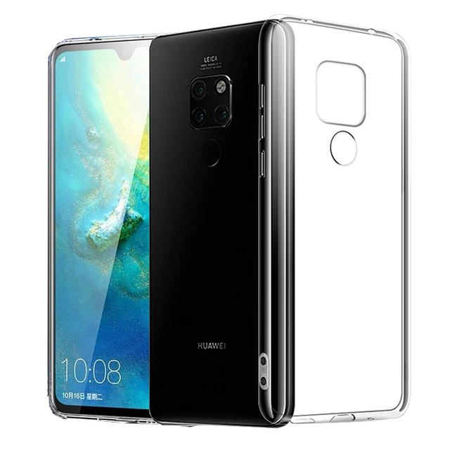 Coque de téléphone en silicone pour Huawei Mate 20 Pro Lite Mate 20 X, étui  transparent