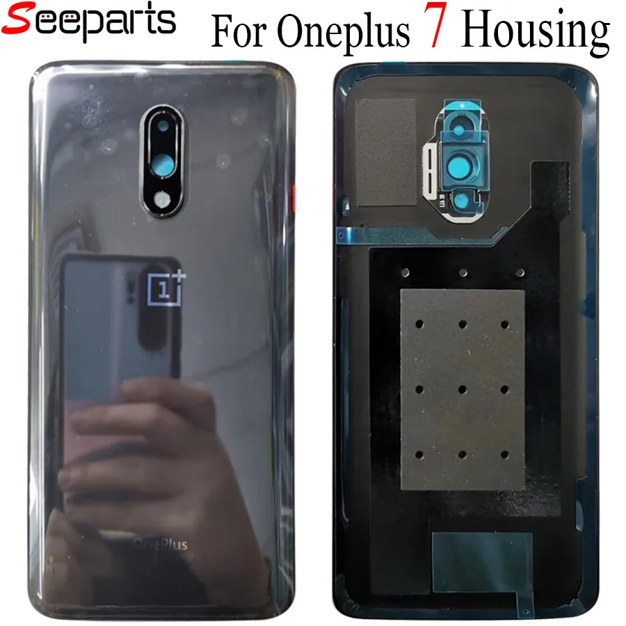 

Original Back Case For OnePlus 7 Battery Cover Back Rear Door 7 Housing Replacement Parts For Oneplus 7 Back housing