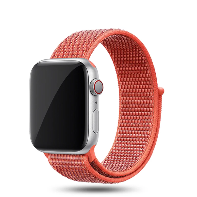 color23 Ремешок для Apple Watch, ремешок для Apple Watch 5, 4, 3, ремешок 44 мм/40 мм, спортивный ремешок Iwatch 5, 42 мм, 38 мм, нейлоновый ремешок для часов Correa Pulseira - Цвет ремешка: color23