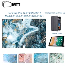 MTT Чехол для iPad Pro 12,9 дюймов мраморная текстура искусственная кожа откидной смарт-чехол для планшета A1584 A1652 A1670 A1671