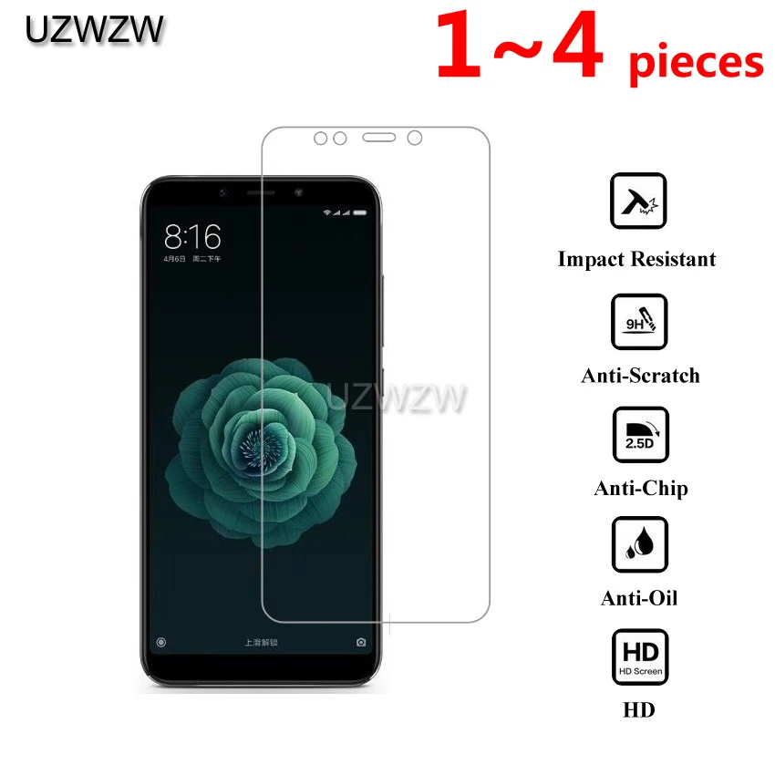 2.5D HD закаленное стекло для Xiaomi Mi A2 lite/A2 Защитная пленка для экрана для Xiaomi Mi A2 lite