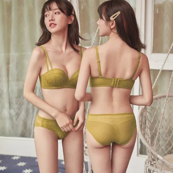 

768 Autumn And Winter New Products Hot Selling Half a Cup Push up Breast Hugging Adjustable WOMEN'S Underwear Bra Set