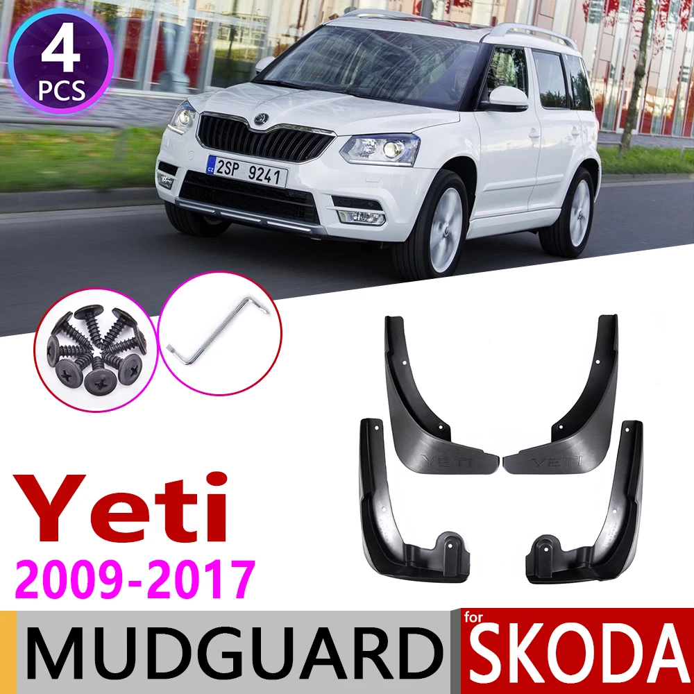 Брызговик для Skoda Yeti 5L 2009 ~ 2017 Fender брызговик Всплеск закрылки аксессуары